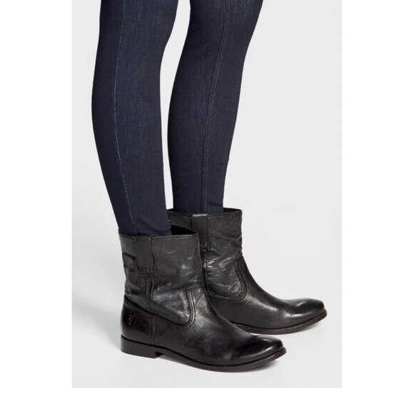 Frye Anna Leather Ankle Booties - Picture 4 of 12